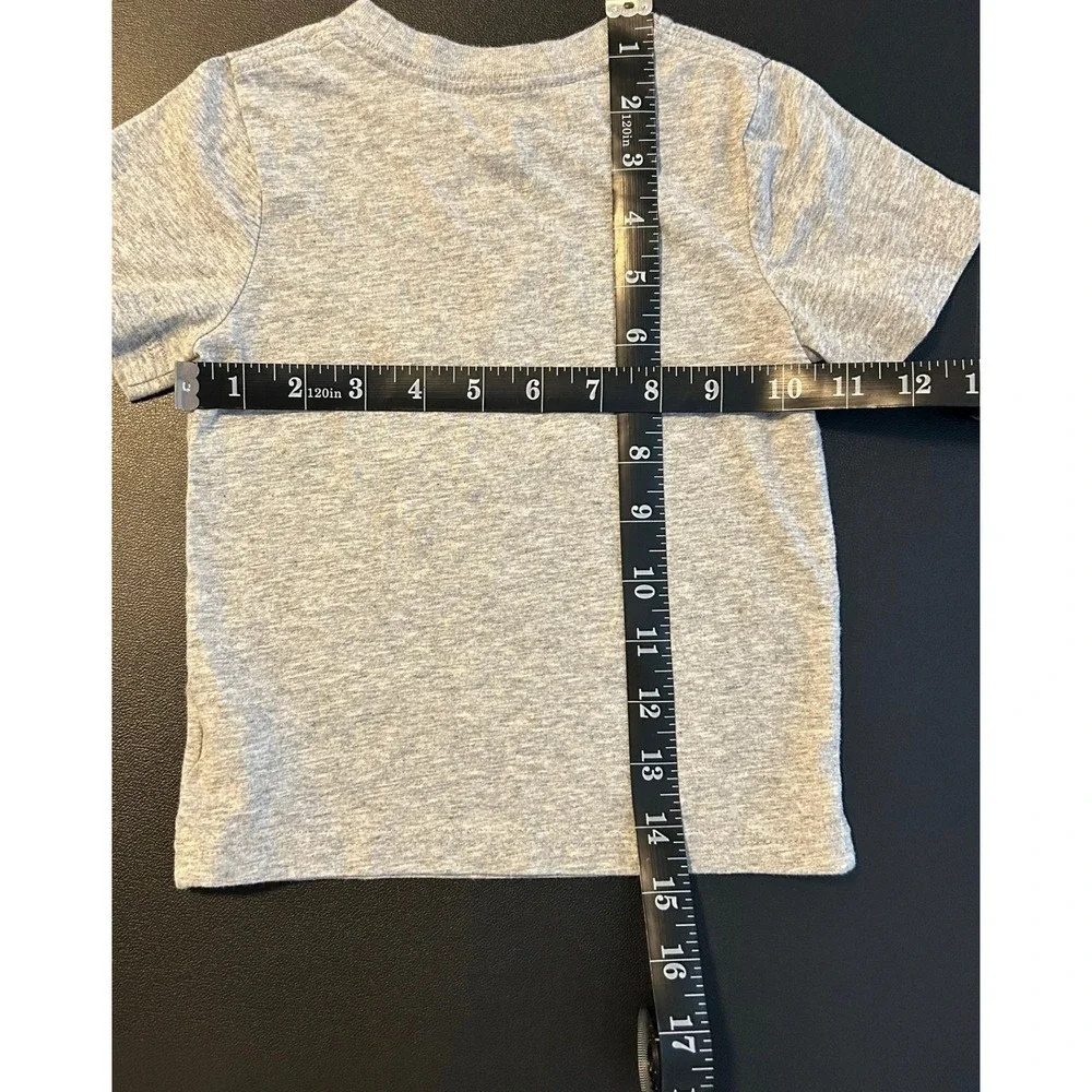 Adidas Toddler Boys Gray Rainbow Gradient Logo Graphic T-Shirt AG0368 18M 1504